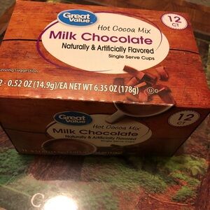 Great Value Milk Chocolate Hot Cocoa Mix - Brown Packaging